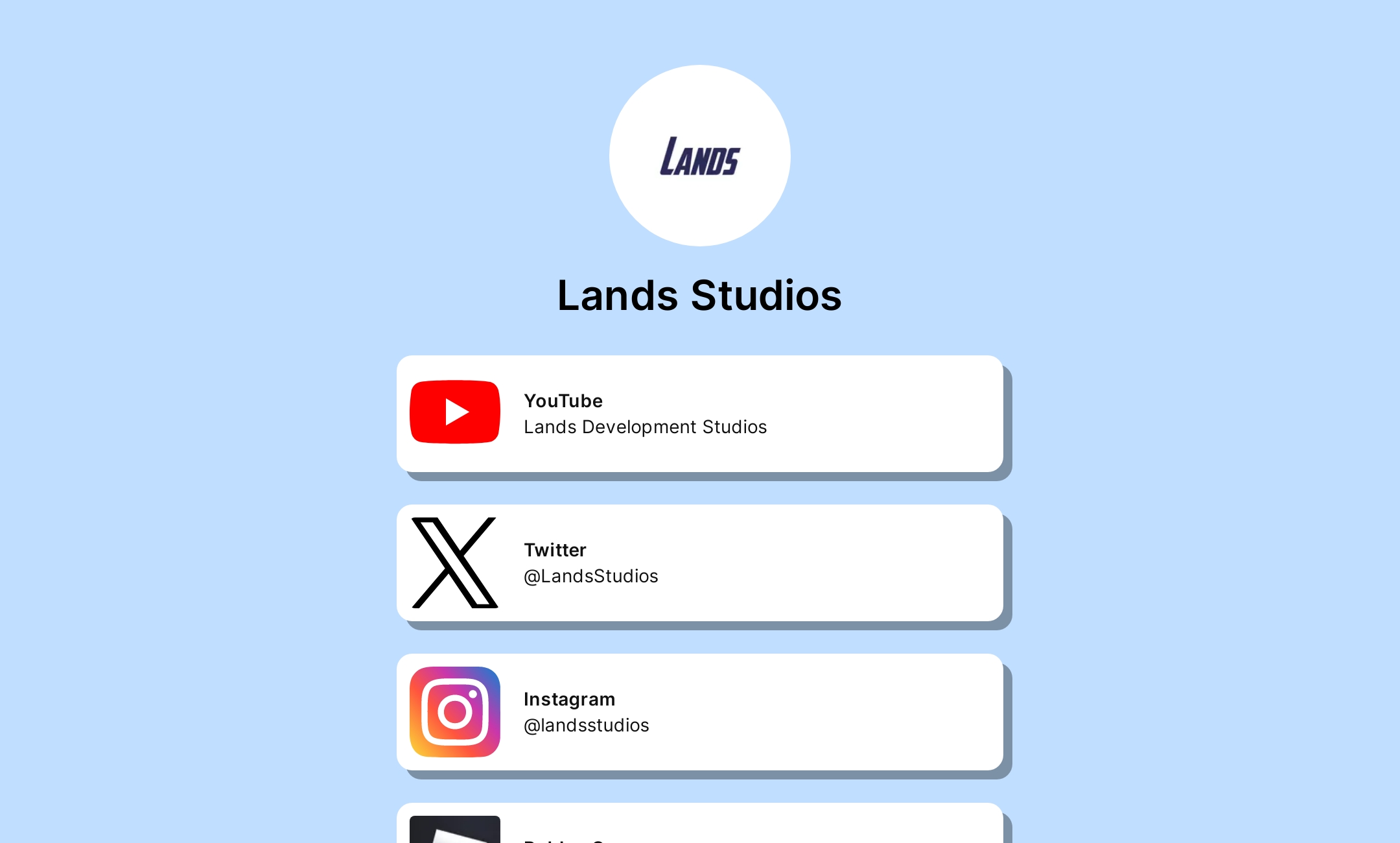 Lands Development Studios' Flowpage