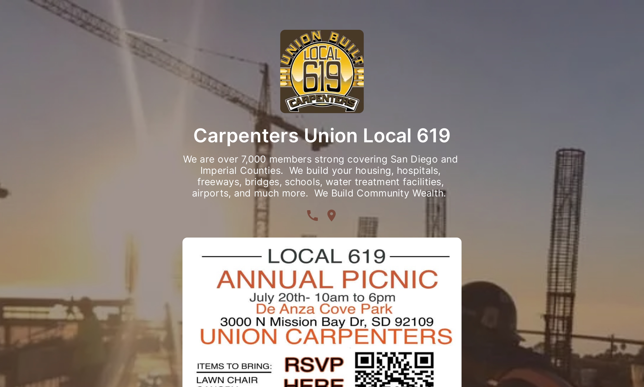 Carpenters Union Local 619's Flowpage