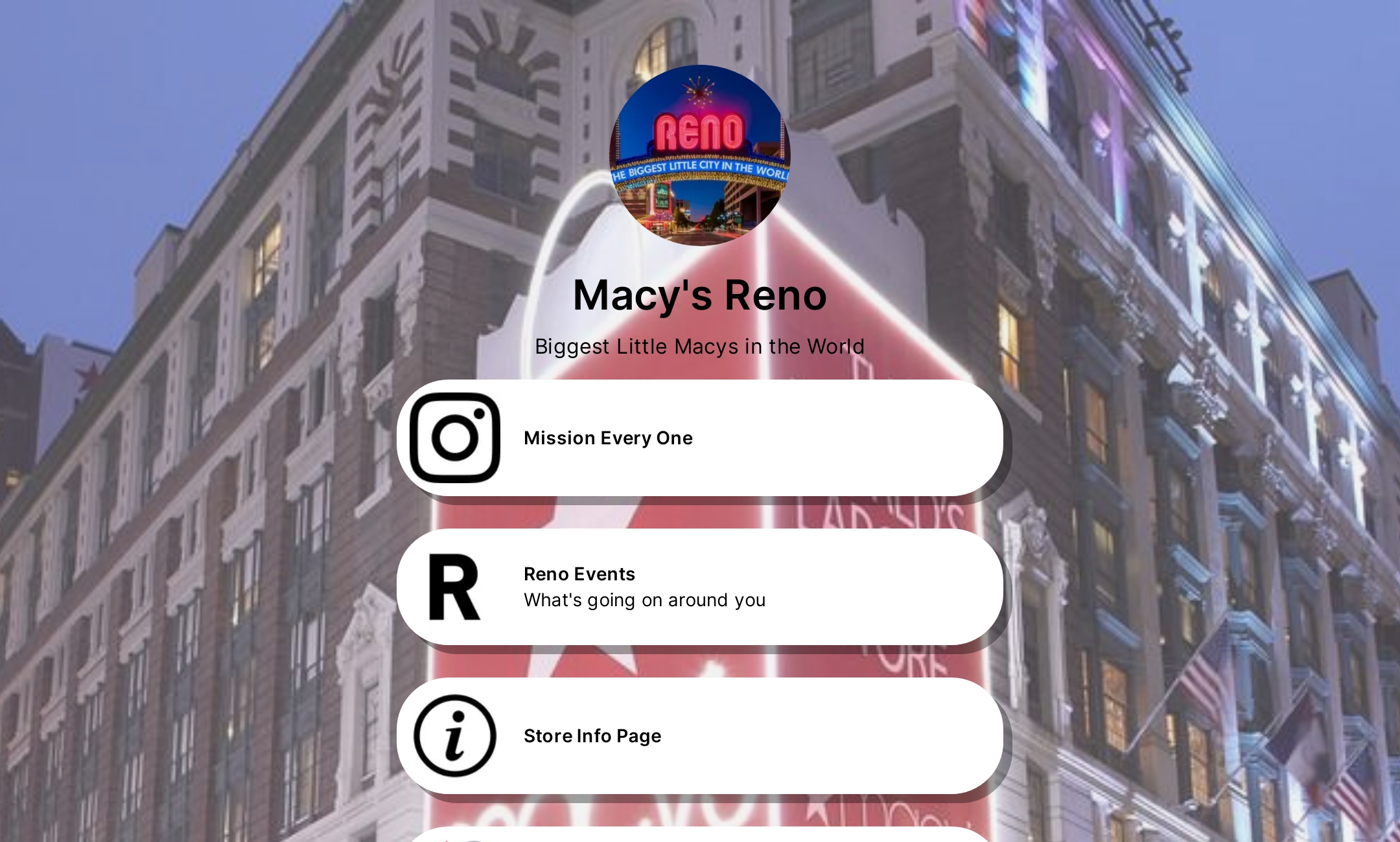 Macy's Reno's Flowpage