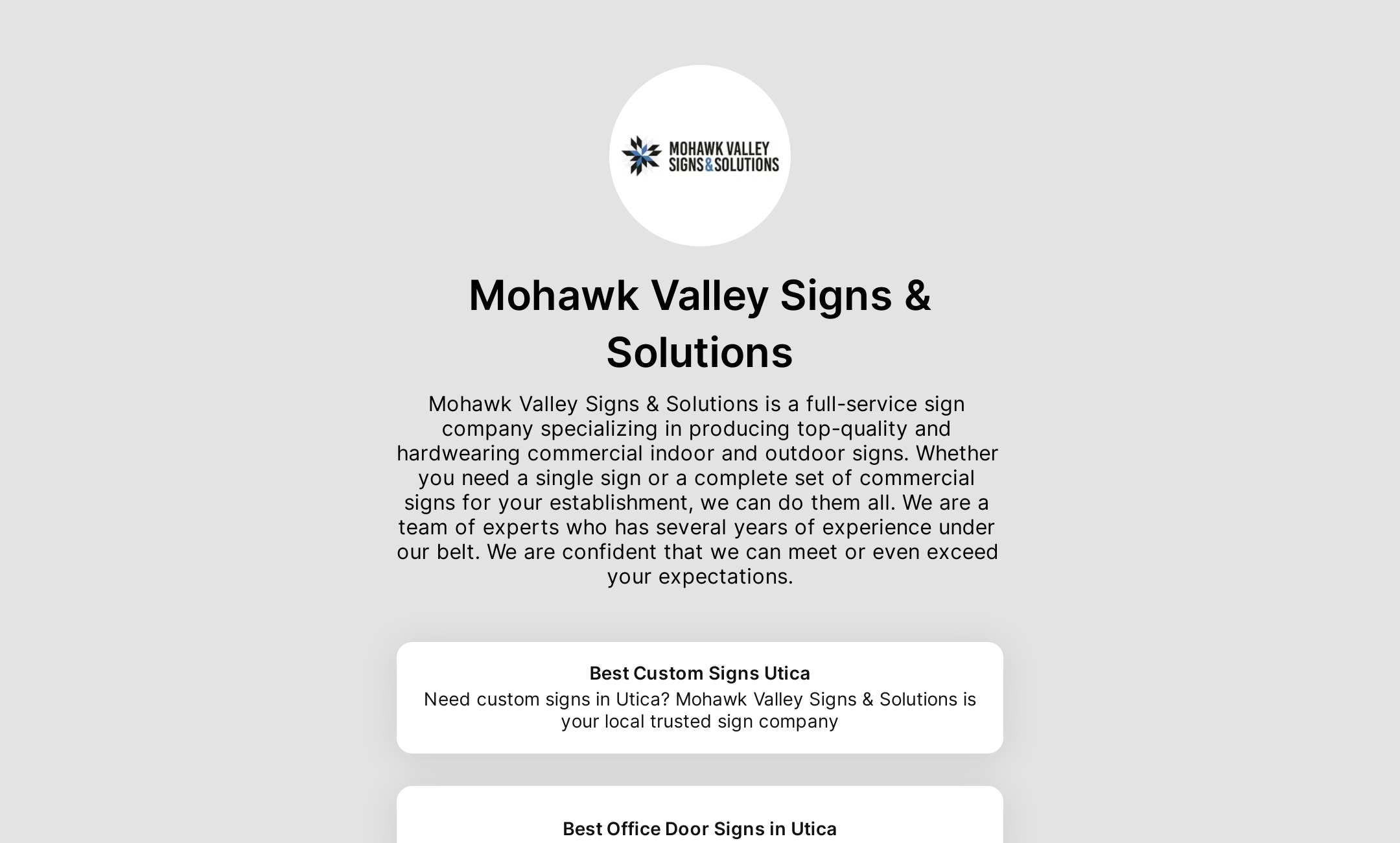 Mohawk Valley Signs & Solutions' Flowpage