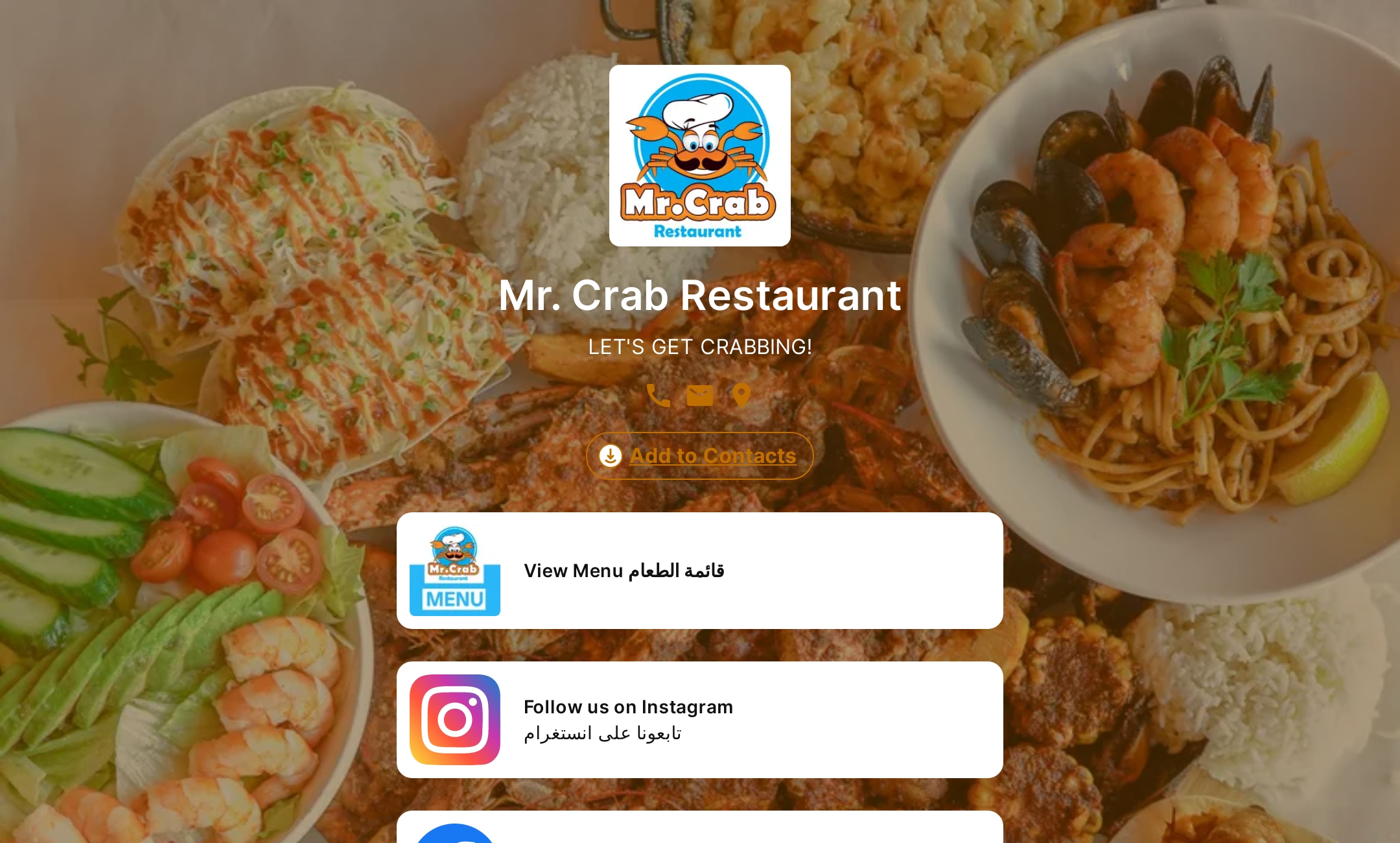 Mr Crab Restaurants Flowpage