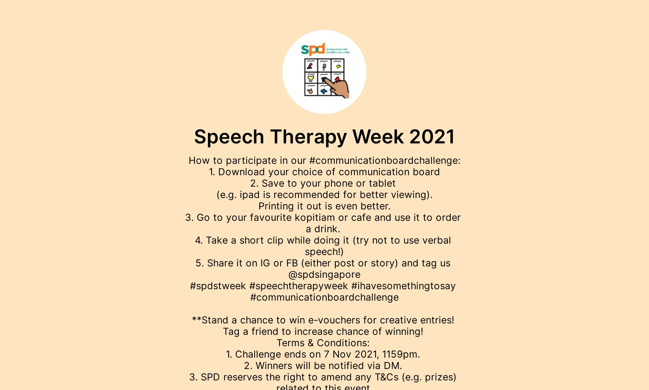 Speech Therapy Week 2021's Flowpage