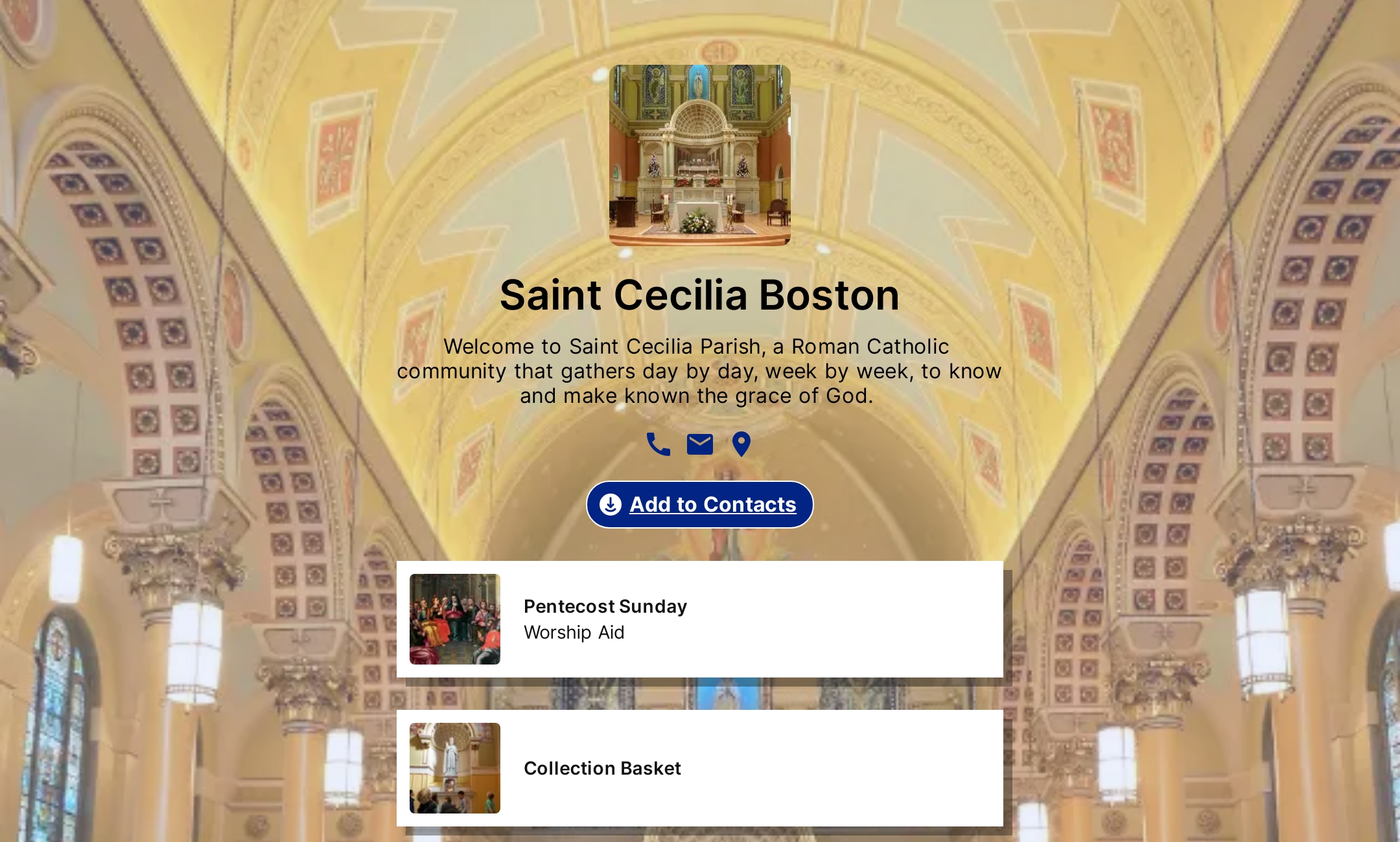 Saint Cecilia Boston's Flowpage