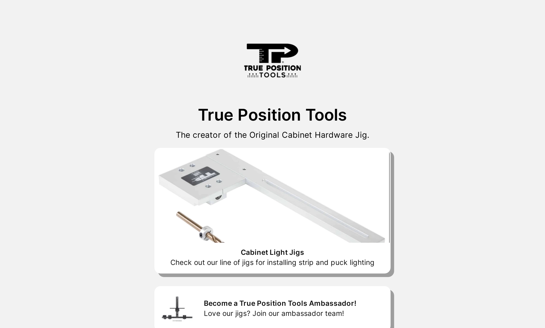 True Position Tools' Flowpage