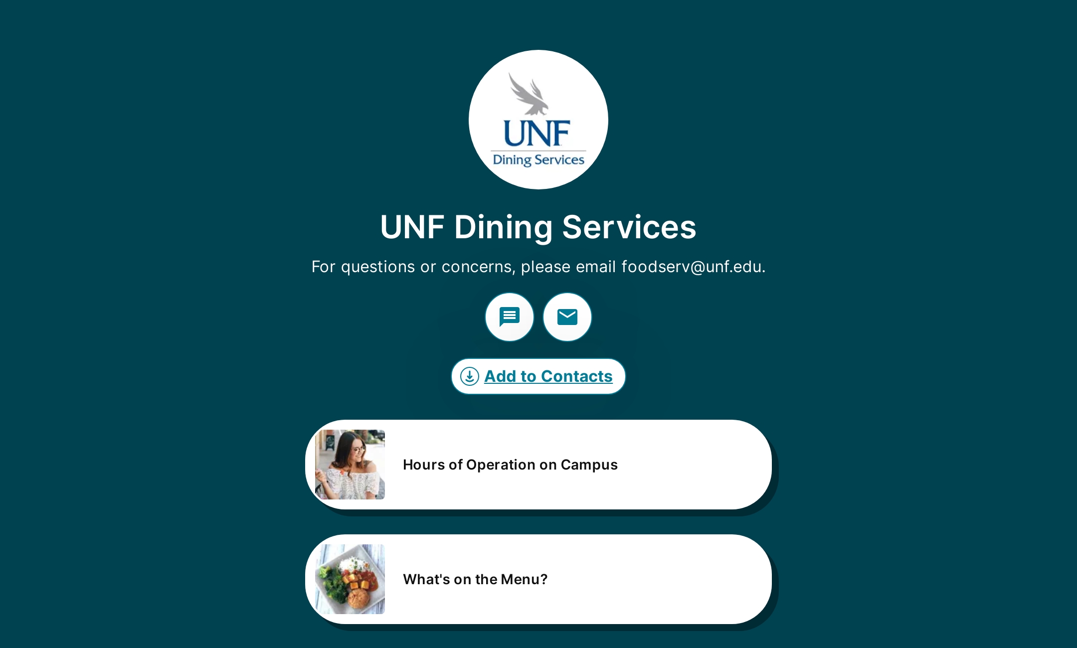 UNF Dining Services' Flowpage