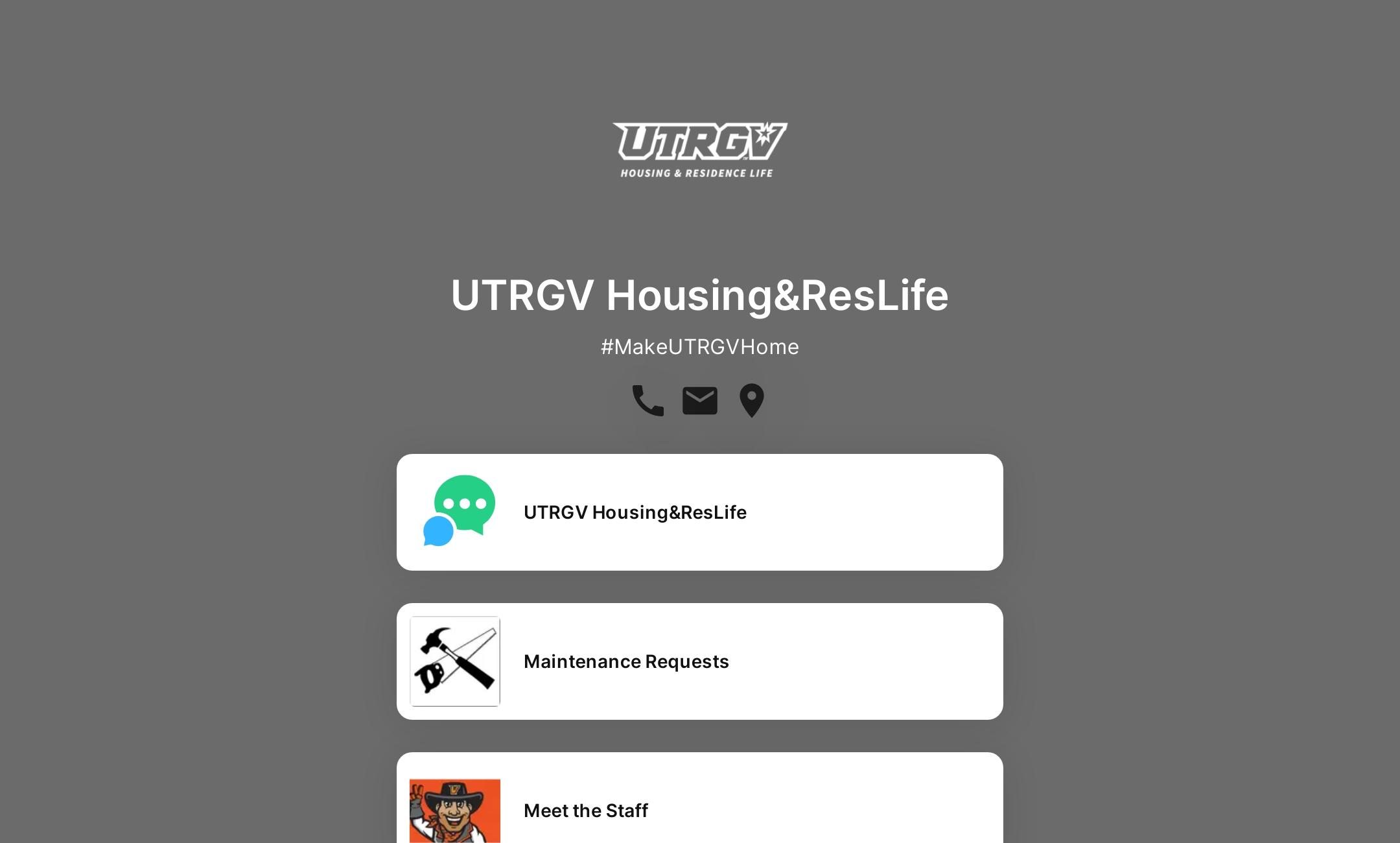 UTRGV Housing&ResLife's Flowpage
