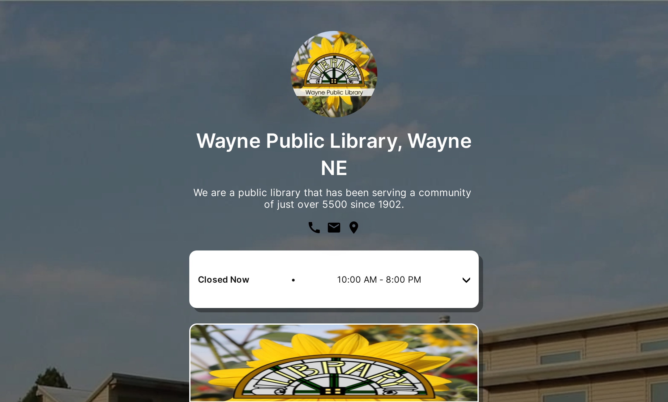 Wayne Public Library, Wayne NE's Flowpage