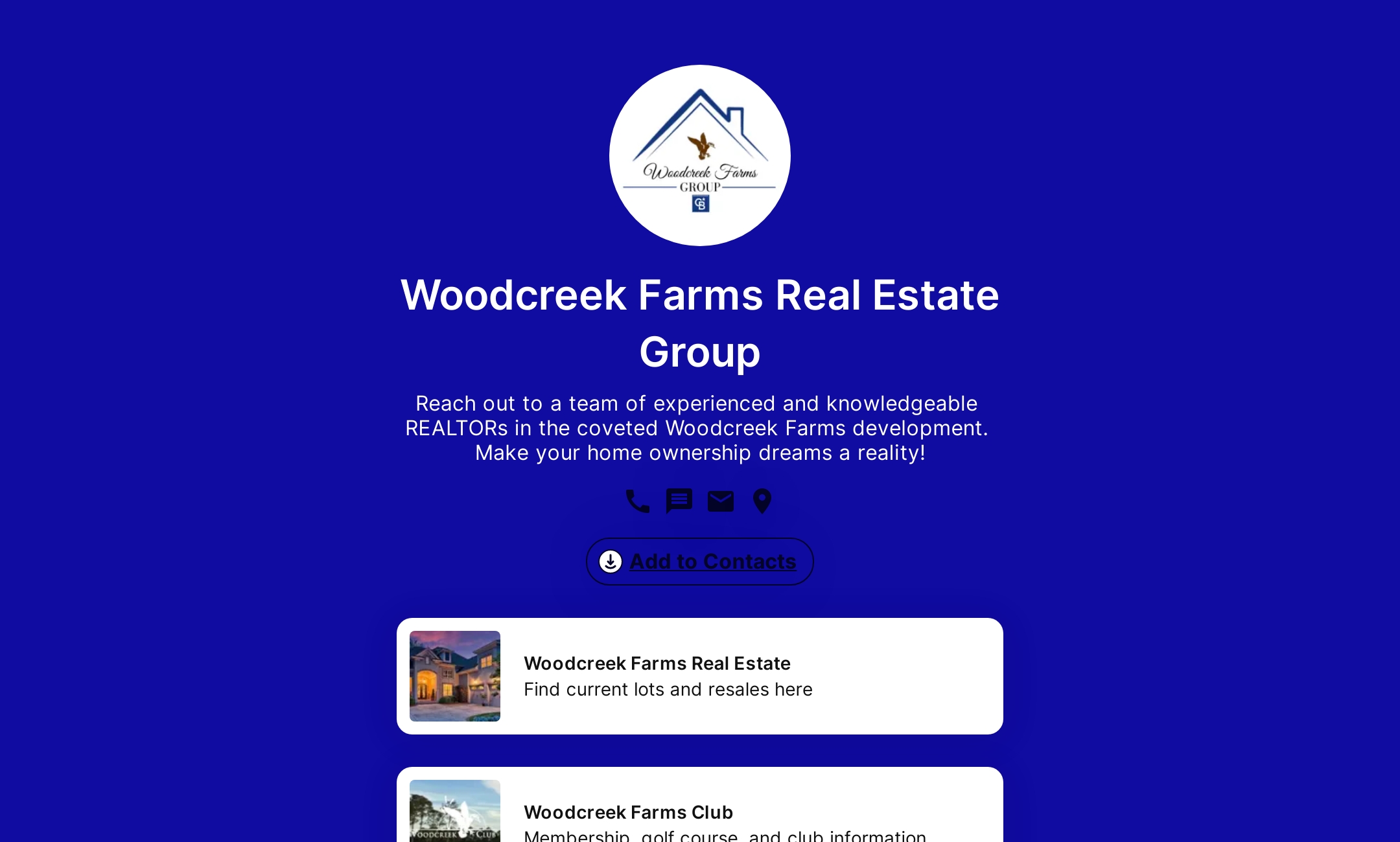 Woodcreek Farms Real Estate Group's Flowpage