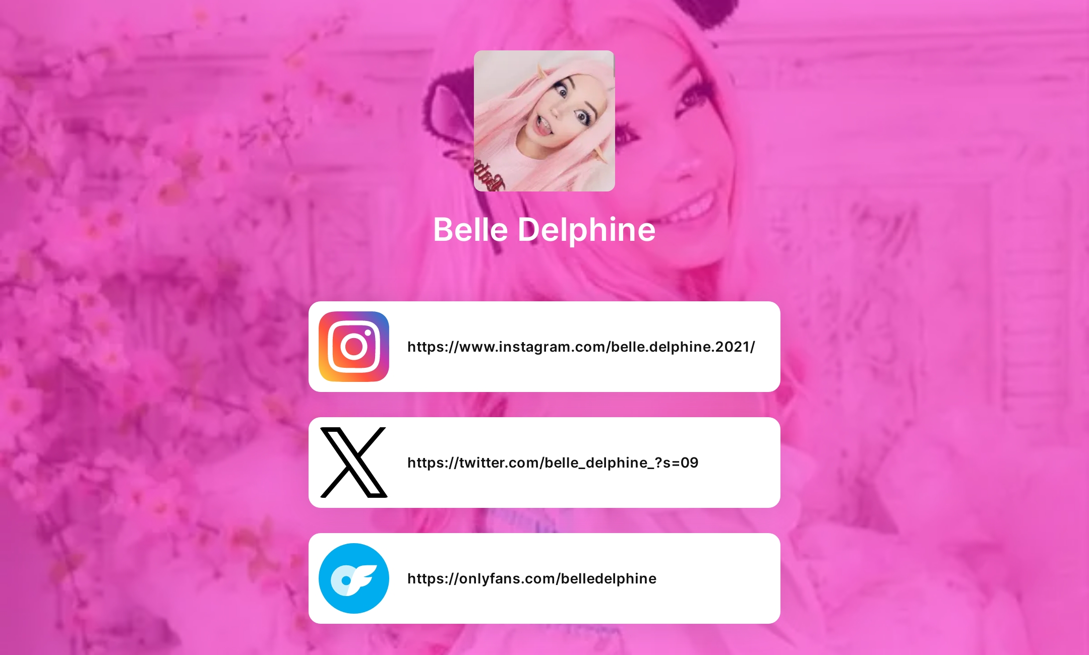 Instagram count delphine belle Belle Delphine's