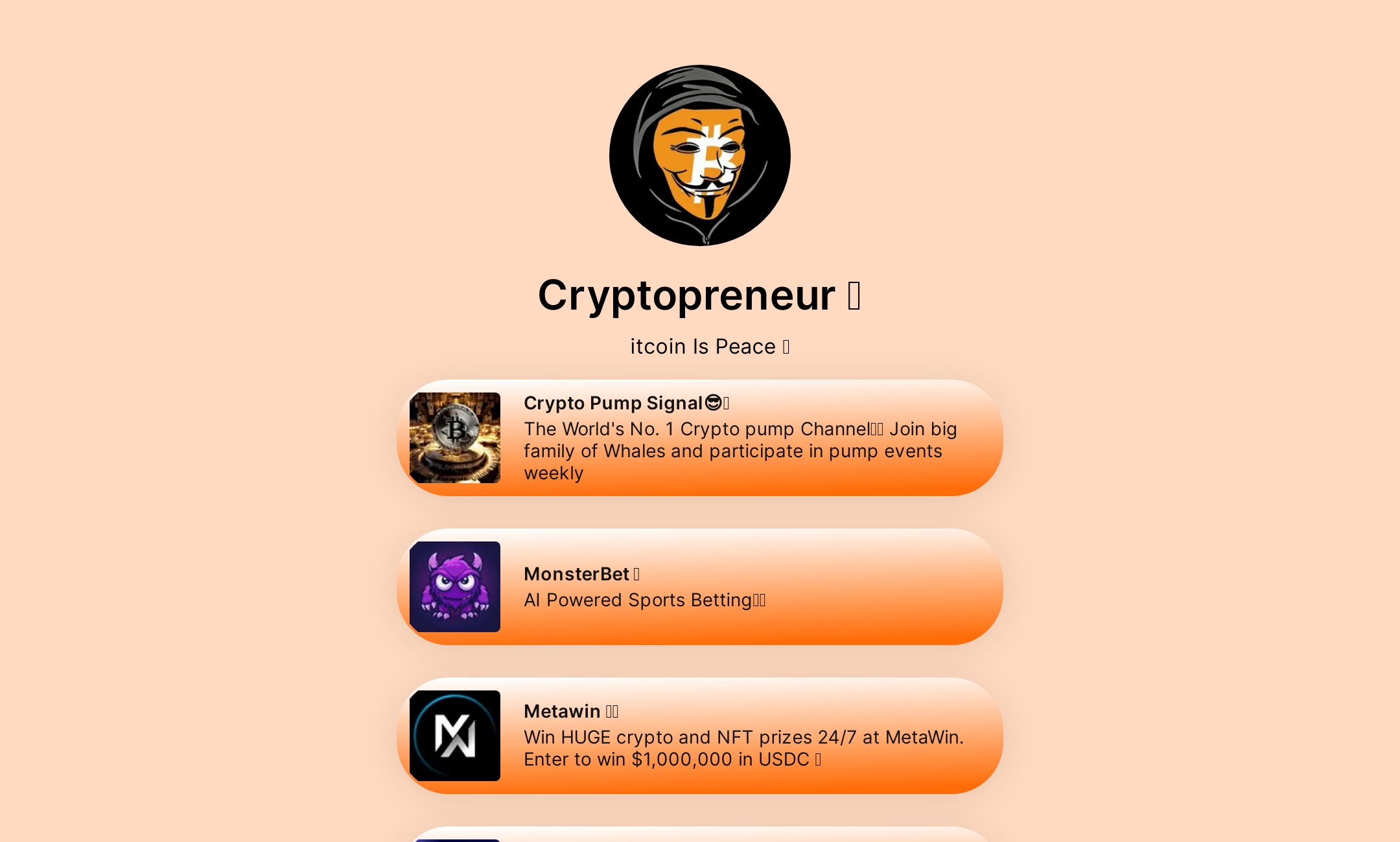 Cryptopreneur ????'s Flowpage
