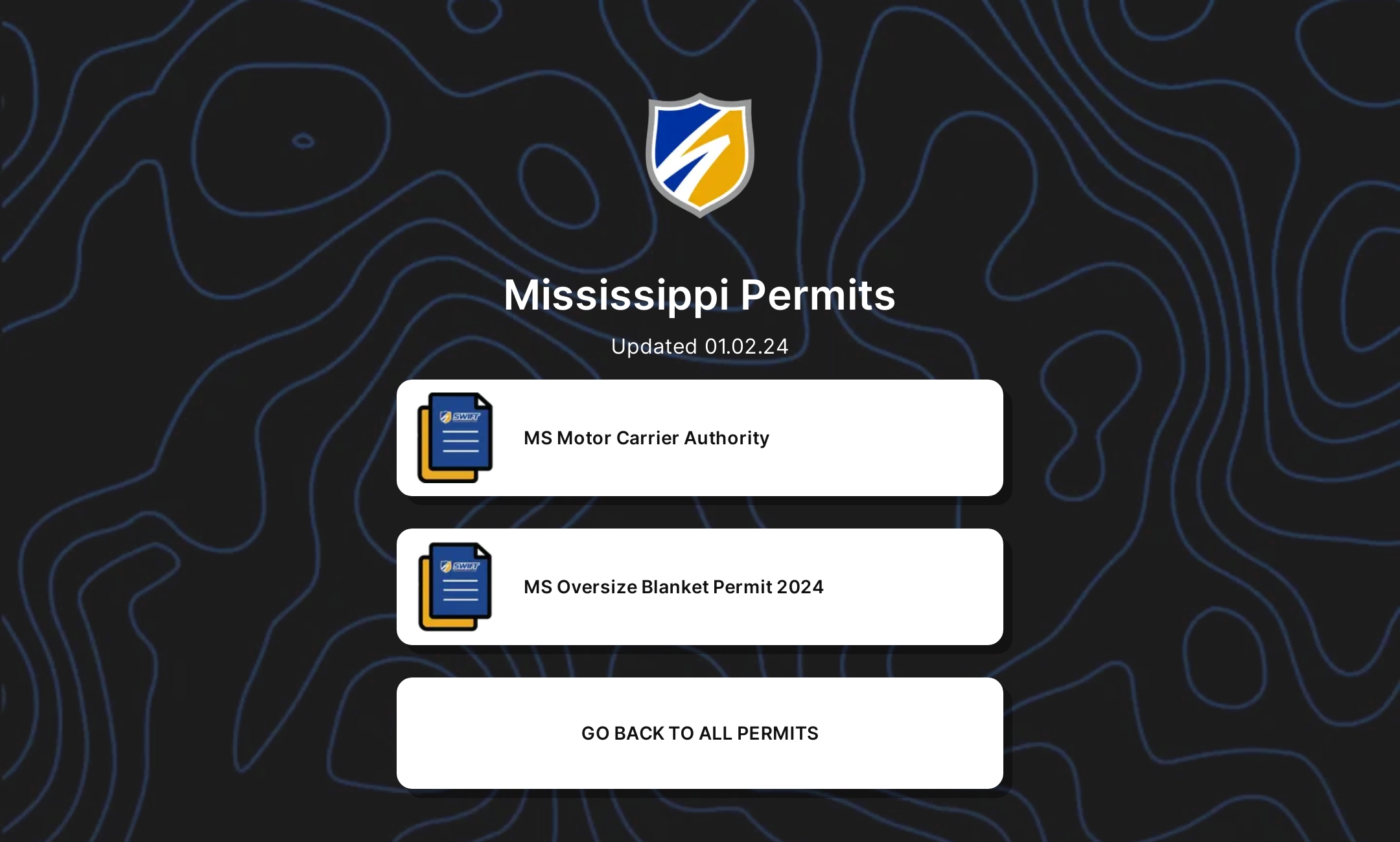 mississippi trip and fuel permits